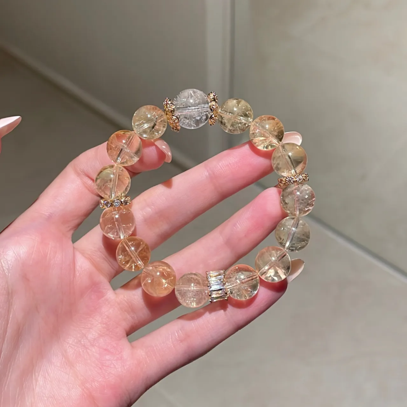 Golden Rutilated Quartz Bracelet